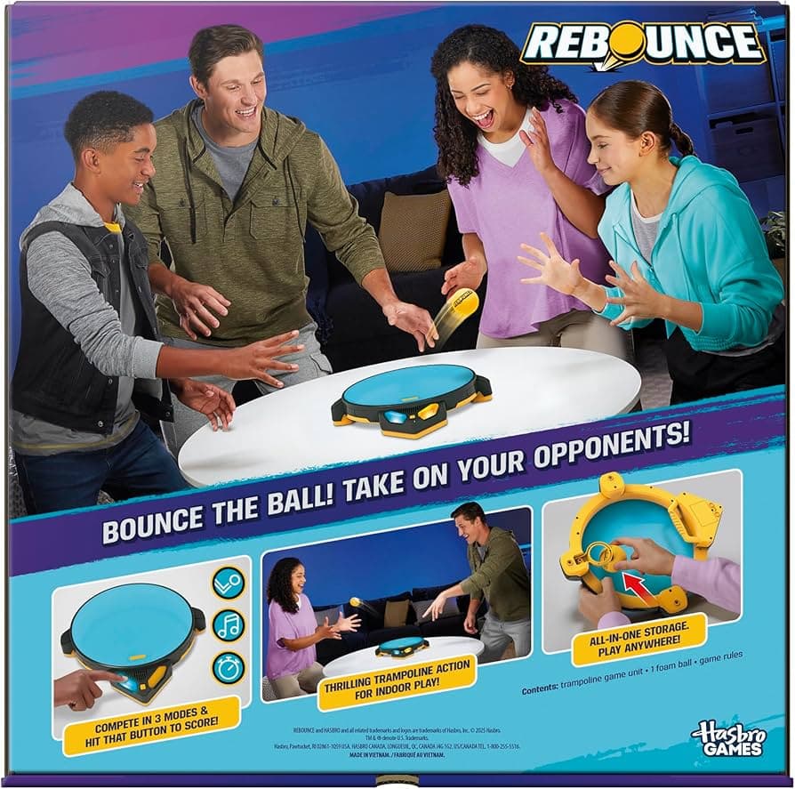 Hasbro ReBounce – Juego Electrónico de Acción para 2 a 6 Jugadores